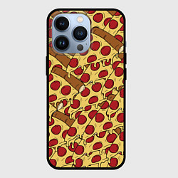Чехол для iPhone 13 Pro Любитель пиццы, цвет: 3D-черный