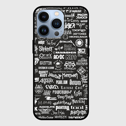 Чехол iPhone 13 Pro Rock Star / 3D-Черный – фото 1