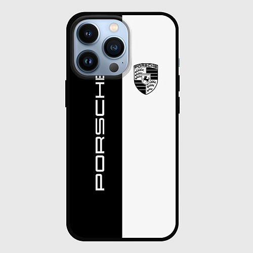 Чехол iPhone 13 Pro Porsche Design / 3D-Черный – фото 1