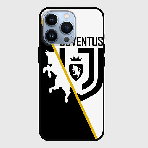 Чехол iPhone 13 Pro FC Juventus: Football Point / 3D-Черный – фото 1