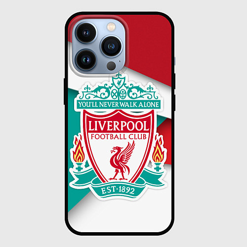 Чехол iPhone 13 Pro FC Liverpool / 3D-Черный – фото 1