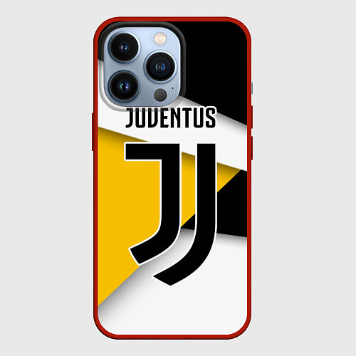 Чехол iPhone 13 Pro FC Juventus / 3D-Красный – фото 1