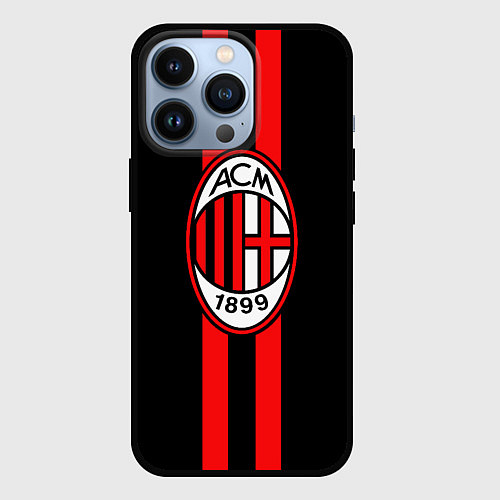 Чехол iPhone 13 Pro AC Milan 1899 / 3D-Черный – фото 1
