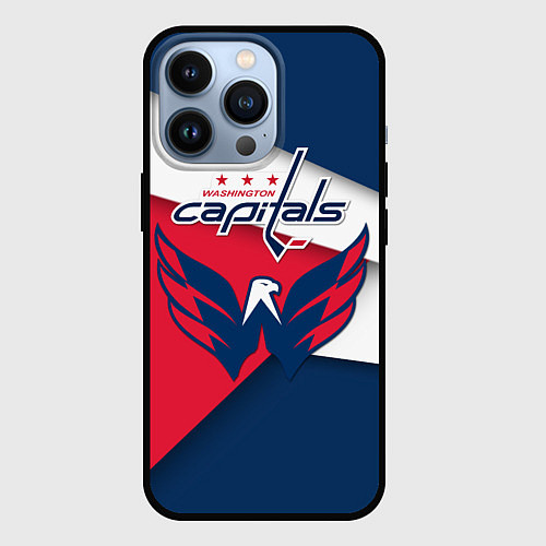 Чехол iPhone 13 Pro Washington Capitals / 3D-Черный – фото 1