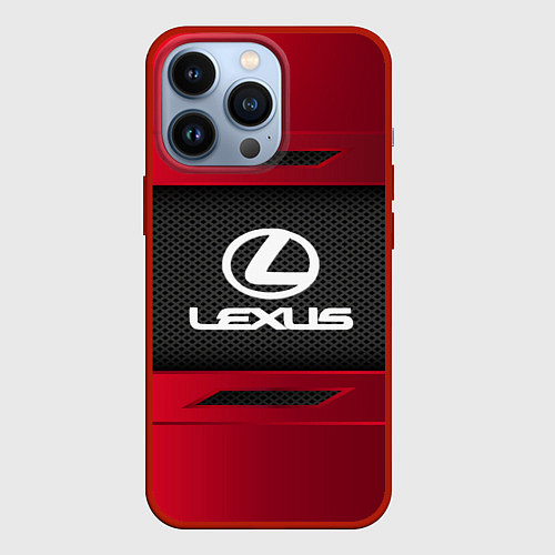 Чехол iPhone 13 Pro Lexus Sport / 3D-Красный – фото 1