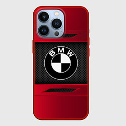 Чехол для iPhone 13 Pro BMW SPORT, цвет: 3D-красный
