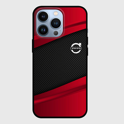 Чехол iPhone 13 Pro Volvo: Red Sport / 3D-Черный – фото 1