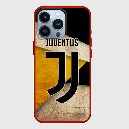 Чехол iPhone 13 Pro FC Juventus: Old Style / 3D-Красный – фото 1