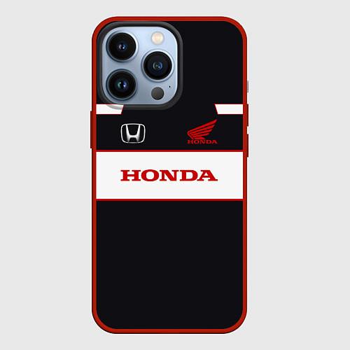 Чехол iPhone 13 Pro Honda Sport / 3D-Красный – фото 1