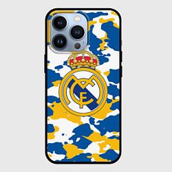 Чехол для iPhone 13 Pro Real Madrid: Camo, цвет: 3D-черный