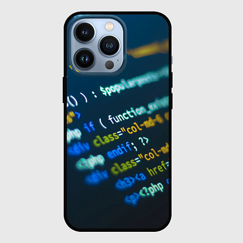 Чехол iPhone 13 Pro Programming Collection / 3D-Черный – фото 1