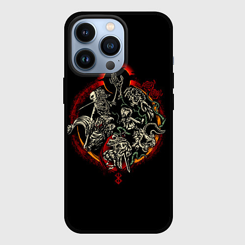 Чехол iPhone 13 Pro Berserk Devils / 3D-Черный – фото 1