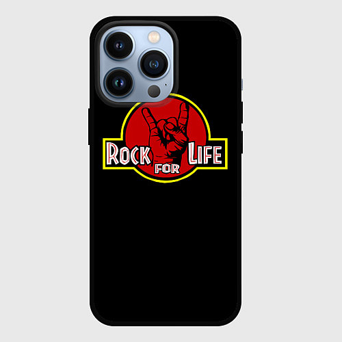 Чехол iPhone 13 Pro Rock for Life / 3D-Черный – фото 1