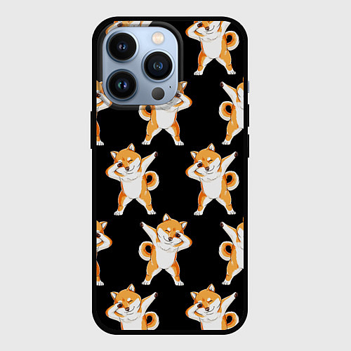 Чехол iPhone 13 Pro Foxes Dab / 3D-Черный – фото 1