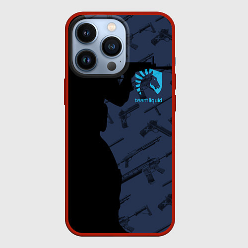 Чехол iPhone 13 Pro CS:GO Team Liquid / 3D-Красный – фото 1
