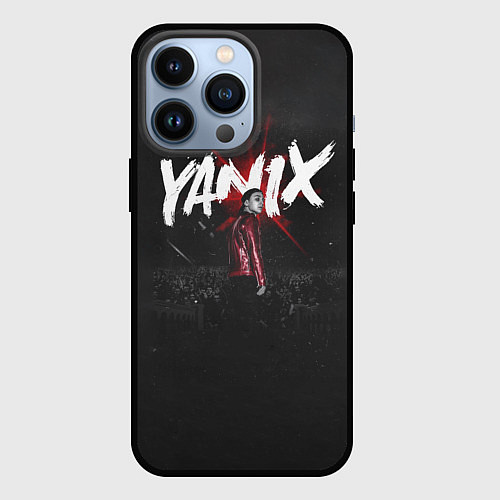 Чехол iPhone 13 Pro YANIX: Black Side / 3D-Черный – фото 1