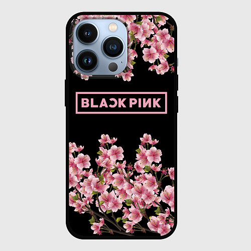 Чехол iPhone 13 Pro Black Pink: Delicate Sakura / 3D-Черный – фото 1