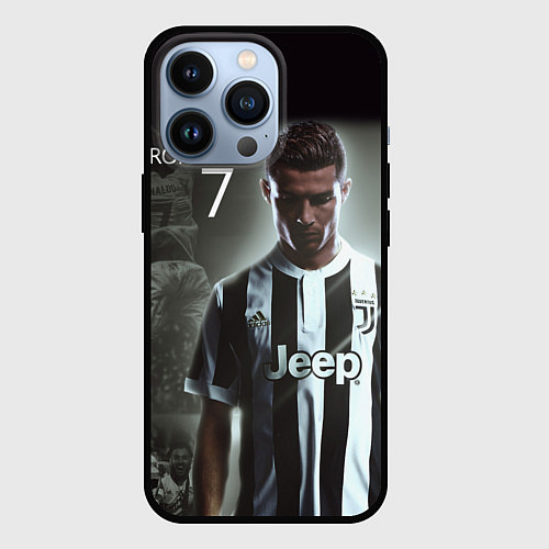 Чехол iPhone 13 Pro RONALDO 7 / 3D-Черный – фото 1