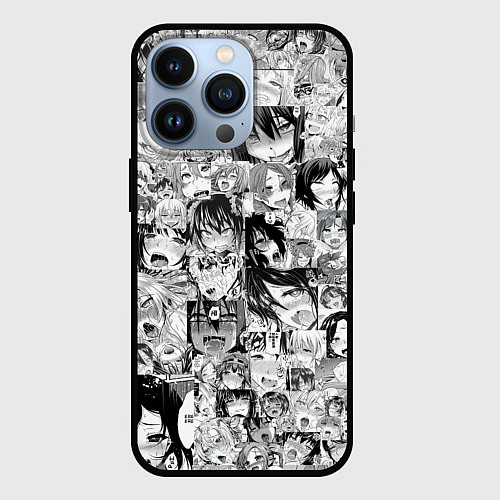 Чехол iPhone 13 Pro AHEGAO / 3D-Черный – фото 1