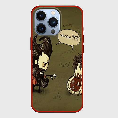 Чехол iPhone 13 Pro Wilson outcast / 3D-Красный – фото 1