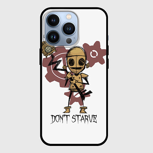 Чехол iPhone 13 Pro Don't Starve: WX-78 / 3D-Черный – фото 1