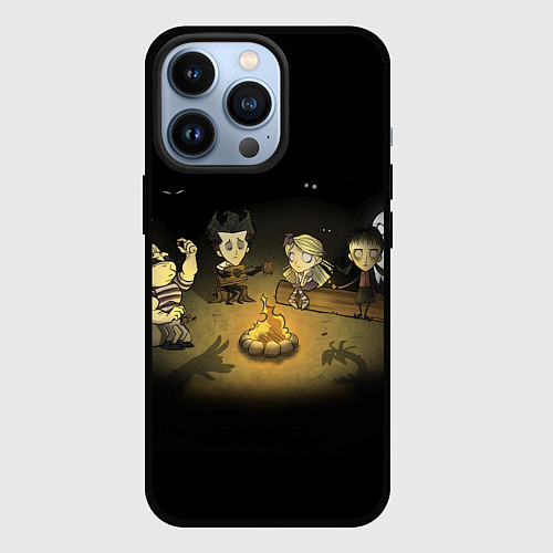 Чехол iPhone 13 Pro Don’t Starve campfire / 3D-Черный – фото 1