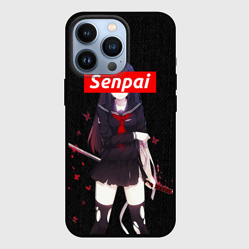 Чехол iPhone 13 Pro Senpai Assassin / 3D-Черный – фото 1