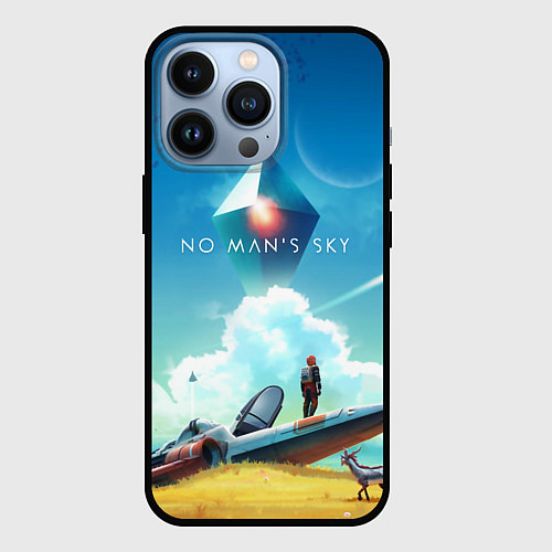 Чехол iPhone 13 Pro No Man’s Sky: Atlas Rises / 3D-Черный – фото 1