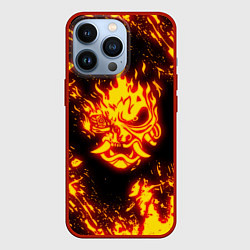 Чехол iPhone 13 Pro Cyberpunk 2077: FIRE SAMURAI