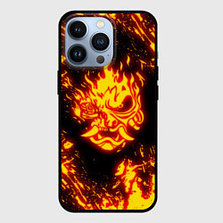 Чехол для iPhone 13 Pro Cyberpunk 2077: FIRE SAMURAI, цвет: 3D-черный