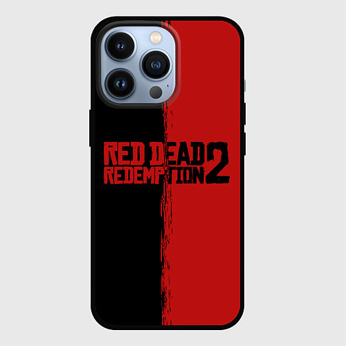 Чехол iPhone 13 Pro RDD 2: Black & Red / 3D-Черный – фото 1