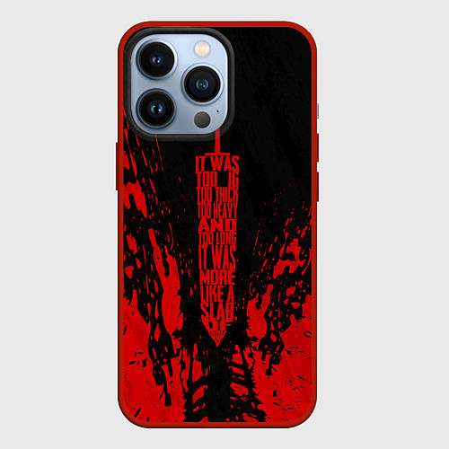 Чехол iPhone 13 Pro Berserk Sword / 3D-Красный – фото 1