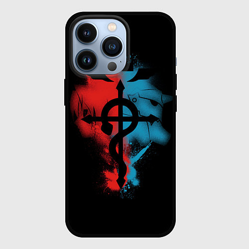 Чехол iPhone 13 Pro Стальной алхимик / 3D-Черный – фото 1