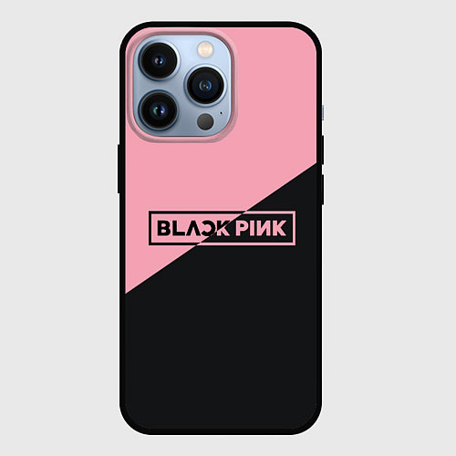 Чехол iPhone 13 Pro Black Pink / 3D-Черный – фото 1