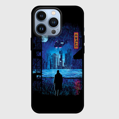 Чехол iPhone 13 Pro Blade Runner: Dark Night / 3D-Черный – фото 1