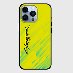 Чехол для iPhone 13 Pro Cyberpunk 2077: Yellow, цвет: 3D-черный