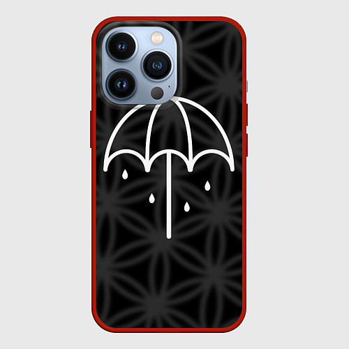 Чехол iPhone 13 Pro BMTH Umbrella / 3D-Красный – фото 1