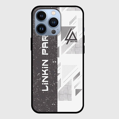 Чехол iPhone 13 Pro Linkin Park: Grey Form / 3D-Черный – фото 1