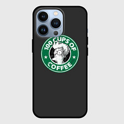 Чехол для iPhone 13 Pro 100 cups of coffee, цвет: 3D-черный