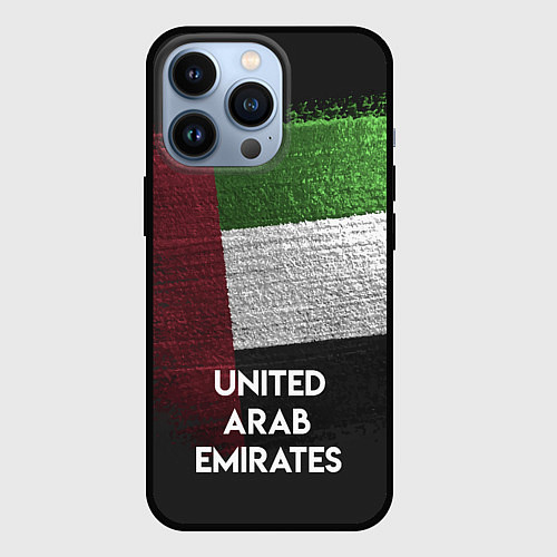 Чехол iPhone 13 Pro United Arab Emirates Style / 3D-Черный – фото 1