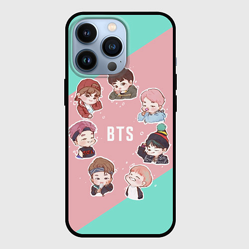 Чехол iPhone 13 Pro BTS Boys / 3D-Черный – фото 1