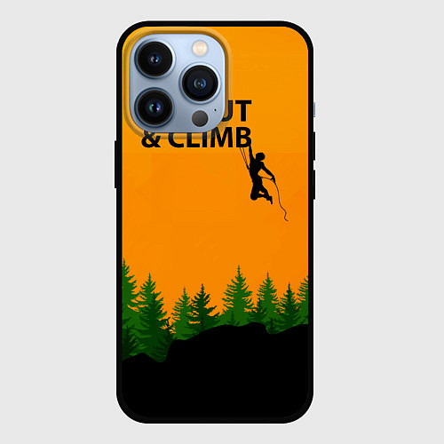 Чехол iPhone 13 Pro Go Out & Climb / 3D-Черный – фото 1