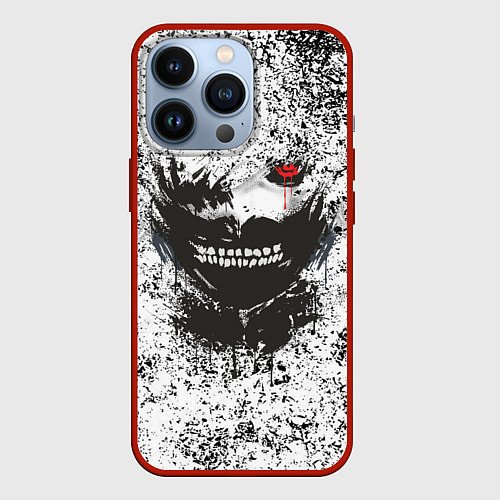 Чехол iPhone 13 Pro Kaneki Ken: Tokyo Ghoul / 3D-Красный – фото 1