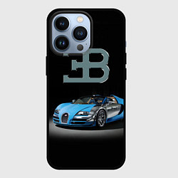 Чехол для iPhone 13 Pro Bugatti - motorsport extreme, цвет: 3D-черный