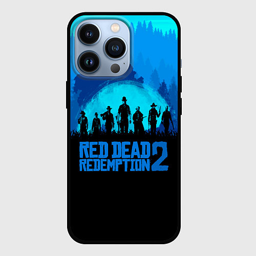 Чехол iPhone 13 Pro RDR 2: Blue Style / 3D-Черный – фото 1