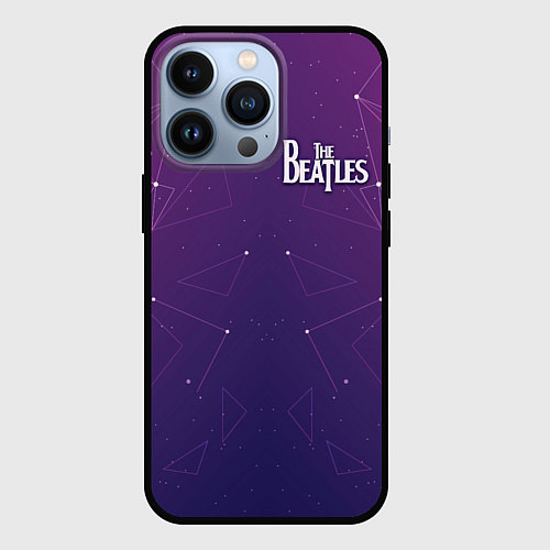 Чехол iPhone 13 Pro The Beatles: Neon Style / 3D-Черный – фото 1