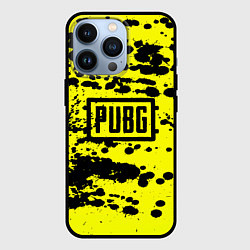 Чехол для iPhone 13 Pro PUBG: Yellow Stained, цвет: 3D-черный