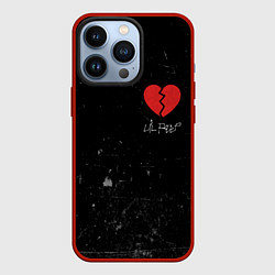 Чехол для iPhone 13 Pro Lil Peep: Broken Heart, цвет: 3D-красный