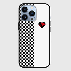 Чехол для iPhone 13 Pro ФРЕНДЗОНА: Шахматы, цвет: 3D-черный