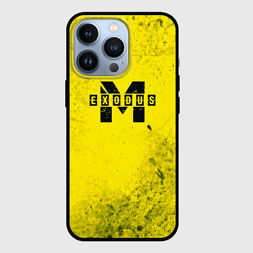 Чехол iPhone 13 Pro Metro Exodus: Yellow Grunge / 3D-Черный – фото 1